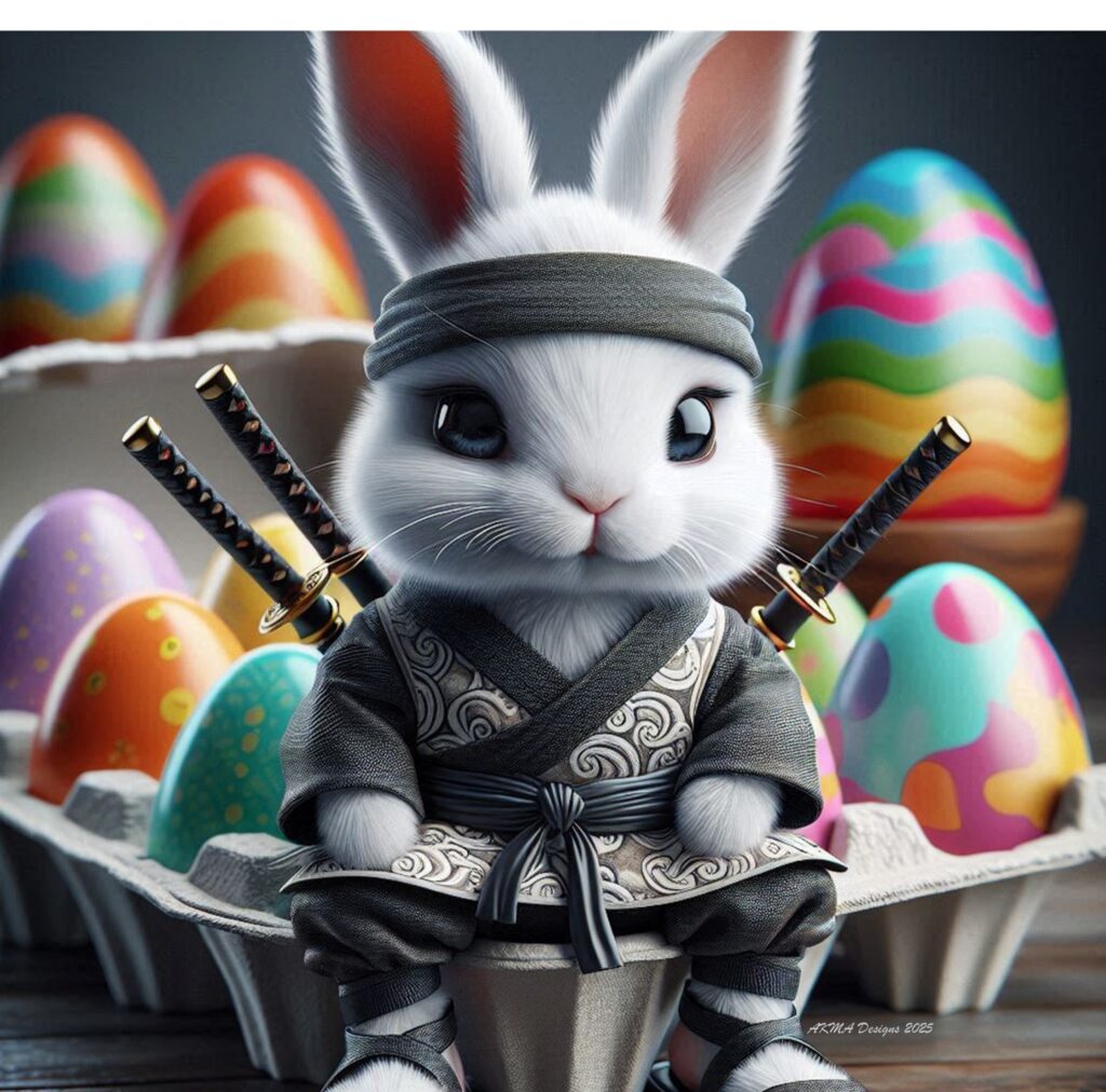 easterbunnylogoeggcarton - Encinitas Karate ninja egg hunt encinitas