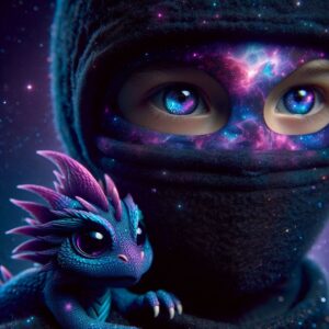 Galactic Ninja and Fang mascot at Galaxy Guardians Jedi Camp Encinitas 2026