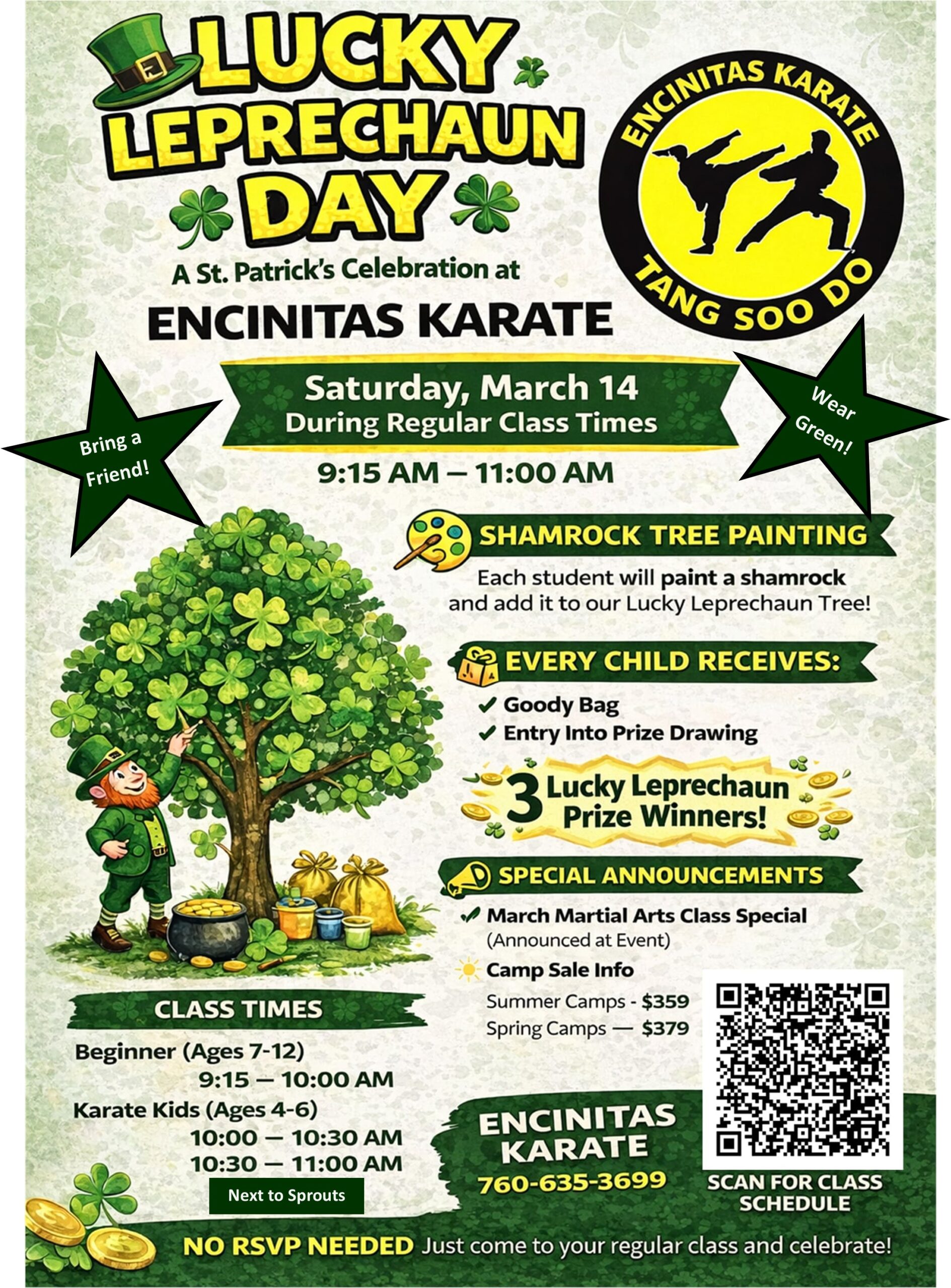 Encinitas Kids St Patrick’s Day Event | Lucky Leprechaun Day