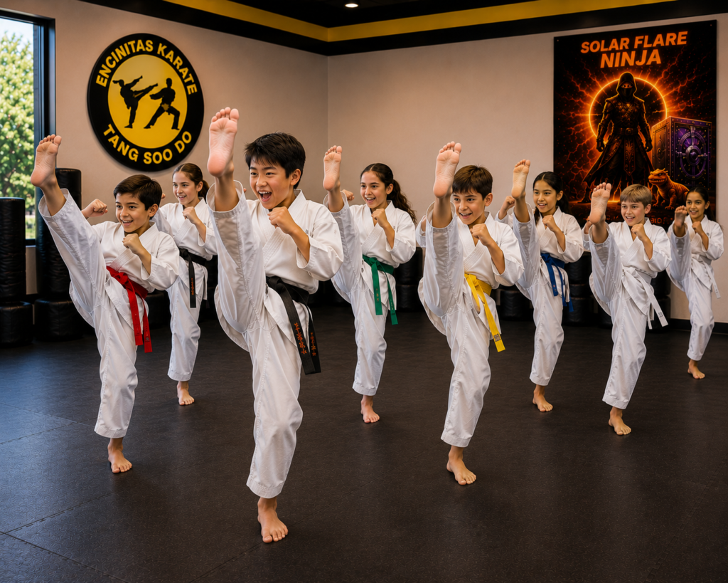 The Ninja Vault - students at class